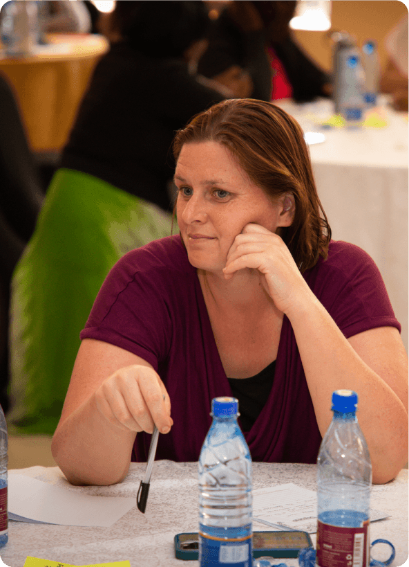 A CareFund advisor in a working session