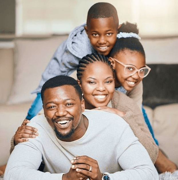 A joyful multi-generation family